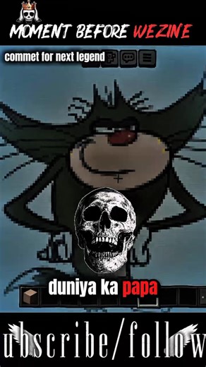 the legend of a cartoon 💀 #shorts #minecraft