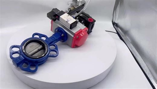 JTAIV Double Flanged Double Offset Eccentric Butterfly Valve With Pneumatic Electric Actuator butterfly Valve