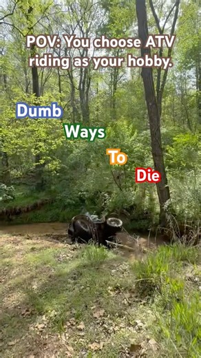 POV: You choose ATV riding as your extreme hobby.