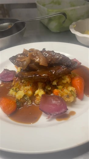 Liver and bacon, and an aubergine ratatouille. Just two of the delicious dishes on our menu at the Eliot Arms. Serving between 5pm and 8:30pm. Just read the reviews. | The Eliot Arms