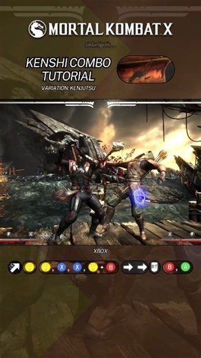 Kenshi Combo Tutorial MKX - 40% 🔥