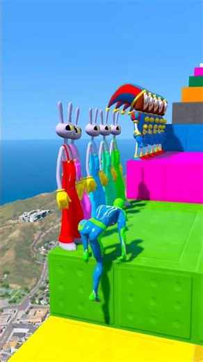 GTA V JAX VS ALIEN RAGDOLL#shorts