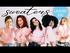 5 Women Try The Same Fall Sweaters - All Under $50!