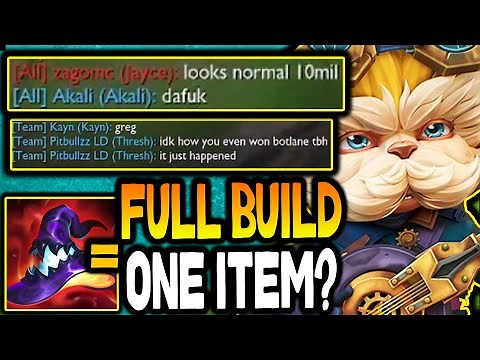 Heimerdinger botlane needs one item to carry games? (FULL BUILD WITH ONE ITEM APC!?)
