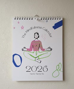 Mindfulness Calendar 2026, Daily Planner, Guided Journal, Self-care, Mental Wellness, Digital Download - Etsy UK