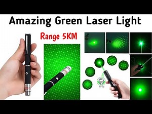 Green Laser Light Pointer || 5 km Range || Multipurpose Laser Light Pen || Long Range Laser