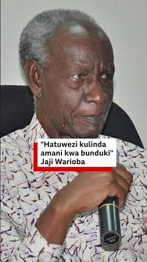 'Tunafikiri bunduki ndiyo inaweza kulinda amani'