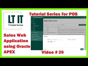 Oracle APEX Complete Project Tutorial # 26 Application Users