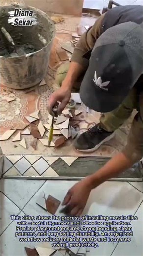 Mosaic Tile Installation Process | Precision Floor Tiling Technique