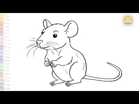Rat easy drawing tutorial | Outline sketches | How to draw A Rat step by step simply | #artjanag