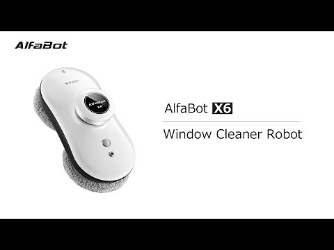 Window Cleaner Robot, AlfaBot X6 Automatic Smart Glass/Window Cleaning Robot Vacuum