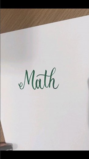 writing Math in calligraphy | front page |handwriting | cursive #art #calligraphy #handwriting #math