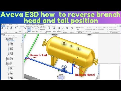 Aveva E3D How to Reverse Branch Head and Tail – Step by Step Guide