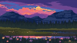 Yellowstone Pixel Live Wallpaper - MoeWalls