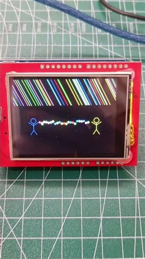 Holi on TFT Display 🤖🎨 | Arduino Holi Animation | Tech With Manoj#shorts #arduino