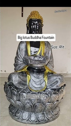 Big lotus Buddha Fountain | Buddha outdoor water fountain