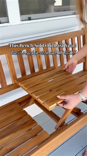 Genius Bench Design With Fold Out Table #diy #patio