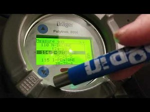 Re-configuring a Draeger Polytron 8000 from DCM to N-Hexane