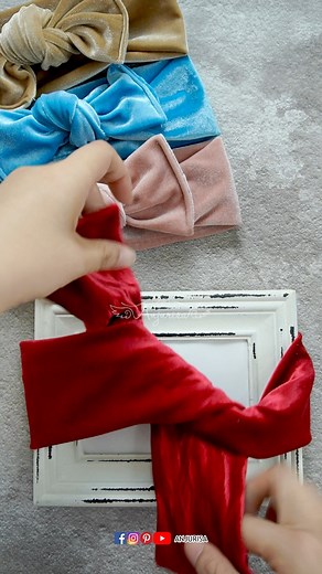 Simple way to tie a bow headband #headband #bowheadbands #turbanheadband #tiebowheadband | Anjurisa