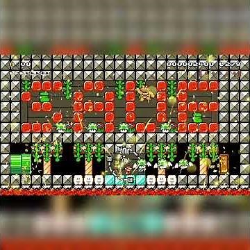 ⬤...Castle Platforming...⬤ by りくりくとくり [Rikurikutokuri] #shorts 🍄Super Mario Maker 2 ✹Switch✹ #dhv