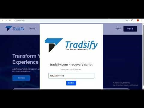 TRADSIFY Withdrawal activation script 720p 30fps H264 128kbit AAC