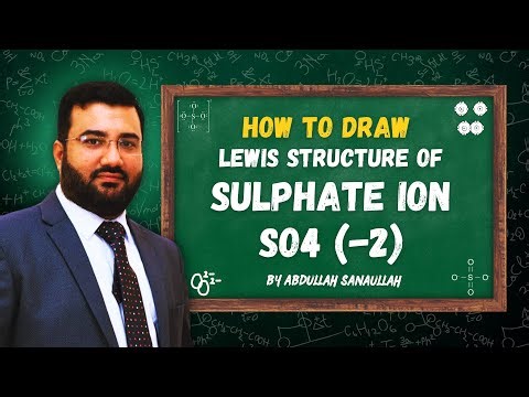 Lewis Structure of Sulphate ion SO4(-2)