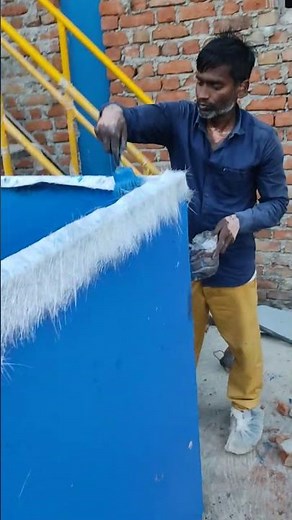 water tank frp coating work.