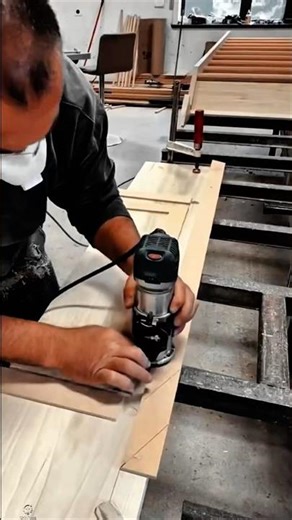 Wood Pattern Cutting Work Tool Using Manual Trim Router #worktool