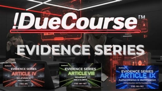 Master the Federal Rules of Evidence | !DueCourse™ System Explained (Read Less, Remember More) | Jacob Whyte