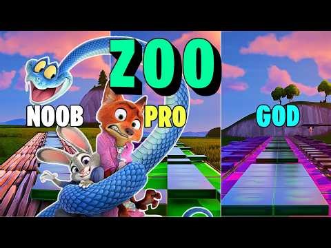 Zootopia 2 - Zoo - Shakira - Noob vs Pro vs God (Fortnite Music Blocks)