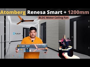 Atomberg Fan Renesa Smart + 1200mm BLDC Motor energy saving 5 * Ceiling Fan | Smart IOT | New Remote