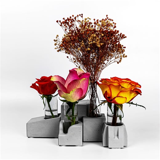 MONOLITH Series | Set of 4 Concrete | Minimalist Home Decor | Modern Design Object | Handmade - Etsy