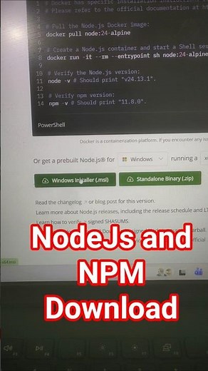 How to download and install NodeJs and NPM #shorts #coding