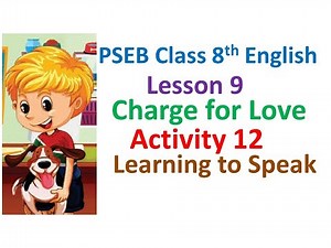 8th English Lesson 9 Charge for Love Activity 12