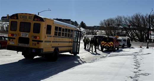 Academy School District 20 bus involved in minor 'fender bender' Friday morning