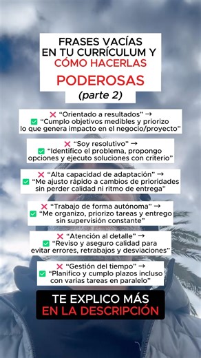 FRASES VACÍAS EN TU CV #shorts