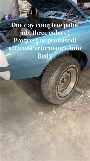 One day complete paint job project 67 Chevy Camaro #project #foryoupage #autobody #painting #tiktoklive @Eanes Performance Auto Body