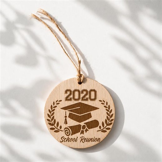 Personalized Wooden School Reunion Ornament, Custom Class Keepsake, Graduation Gift - Etsy