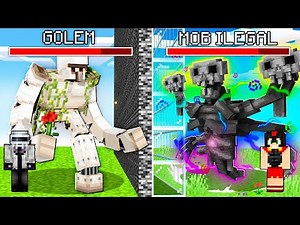 I trolled my friend with hacks in a mob battle! 😂 Minecraft Cheats #2
