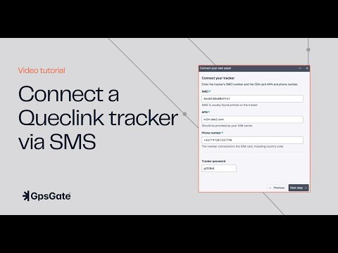 Connect a Queclink tracker to GpsGate via SMS
