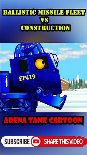 TRANSFORMERS TANK MKZT Ballistic Missile Fleet vs Construction #tankbattle #animation #military