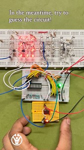 Running LED Circuit #electronics #circuit #diy | Electronics Byte