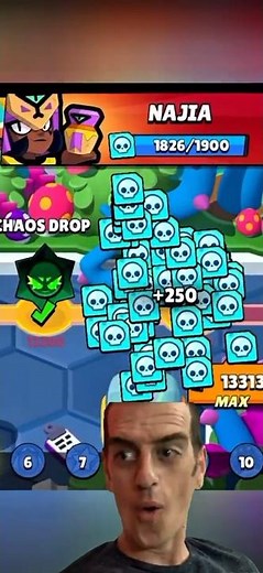 WHAATT Najia😱💥 Brawl Pass Ultra Legendary Chaos Drop #brawlstars #icecream #babyshorts
