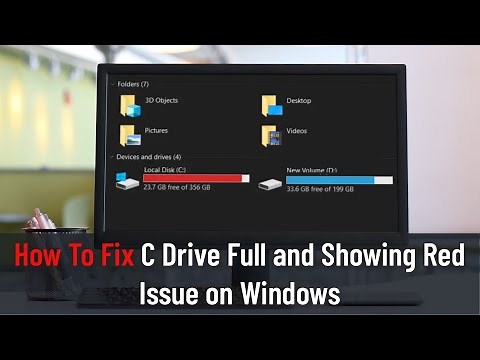 How To Fix C Drive Full and Showing Red Issue on Windows
