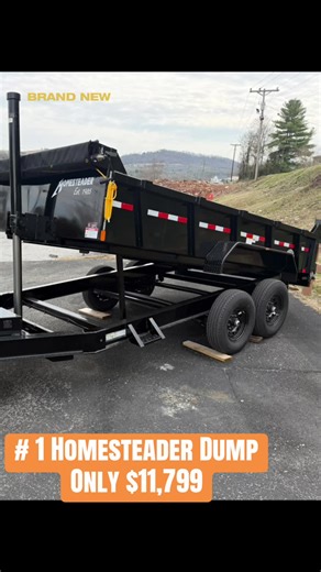 🚨 2026 Homesteader 714 IBX Dump Trailer 🚨 🔥 Built Heavy. Built to Work. 🔥 ✔️ 14,000 GVWR ✔️ (2) 7,000# Dexter Axles ✔️ 8” I-Beam Frame ✔️ Heavy Duty Ramps ✔️ Barn Door / Spreader Gate Combo ✔️ Tarp Kit ✔️ Heavy Duty D-Rings Perfect for contractors, landscapers, and serious weekend projects. This trailer is ready to haul gravel, dirt, equipment, and more with confidence. 📍 Water Wheel Trailer Sales 2039 US-25E Tazewell, TN 37879 📞 423-526-1116 Call today for pricing & availability! #foryou 