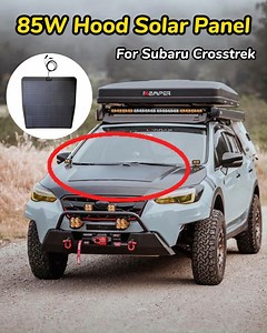 🔋 No more dead batteries! The 85W Hood Solar Panel from @lensunsolar keeps your Subaru Crosstrek charged and ready for any adventure. 🌞 Thanks to @kpxoverland, powering your vehicle and leisure batteries is now easier—perfect for off-road trips and camping! 🚗⚡ Shop 👉 https://bit.ly/hoodsolarpanel #LensunSolar #FreeEnergy #SolarPower #OffRoadCamping #SubaruCrosstrek #SubaruOutback #SubaruImpreza #SubaruForester #SubaruAscent #SubaruOffRoad #OverlandingLife | Lensun Solar Panels Wholesale