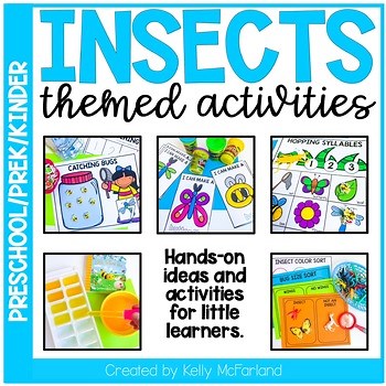 Insect Themed Centers and Activities for Preschool, Pre-K and Kindergarten