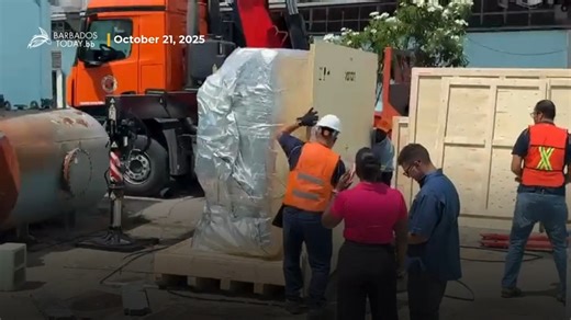 Cancer patients are a step closer to advanced care. The new Halcyon Linear Accelerator arrived at the QEH on Tuesday and is being installed in its custom-built bunker, a major upgrade for local cancer treatment. The state-of-the-art system was blessed by Hospital Chaplain, Canon Noel Burke. #LeadingOnlineMedium #BarbadosTodayNews #BTEpaper #BarbadosTodayUpdates #BTJournalism #BTCommunity | Barbados Today