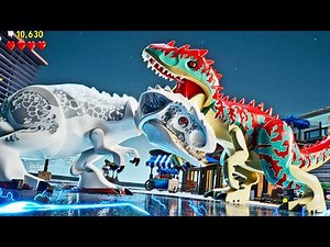 Indominus Rex vs. Indominus Rex LEVEL 40 in LEGO Jurassic World