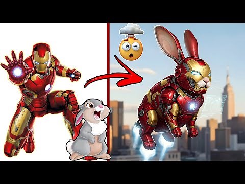 Avengers Transform into Gigantic Rabbits | Epic Superhero Rabbit Forms